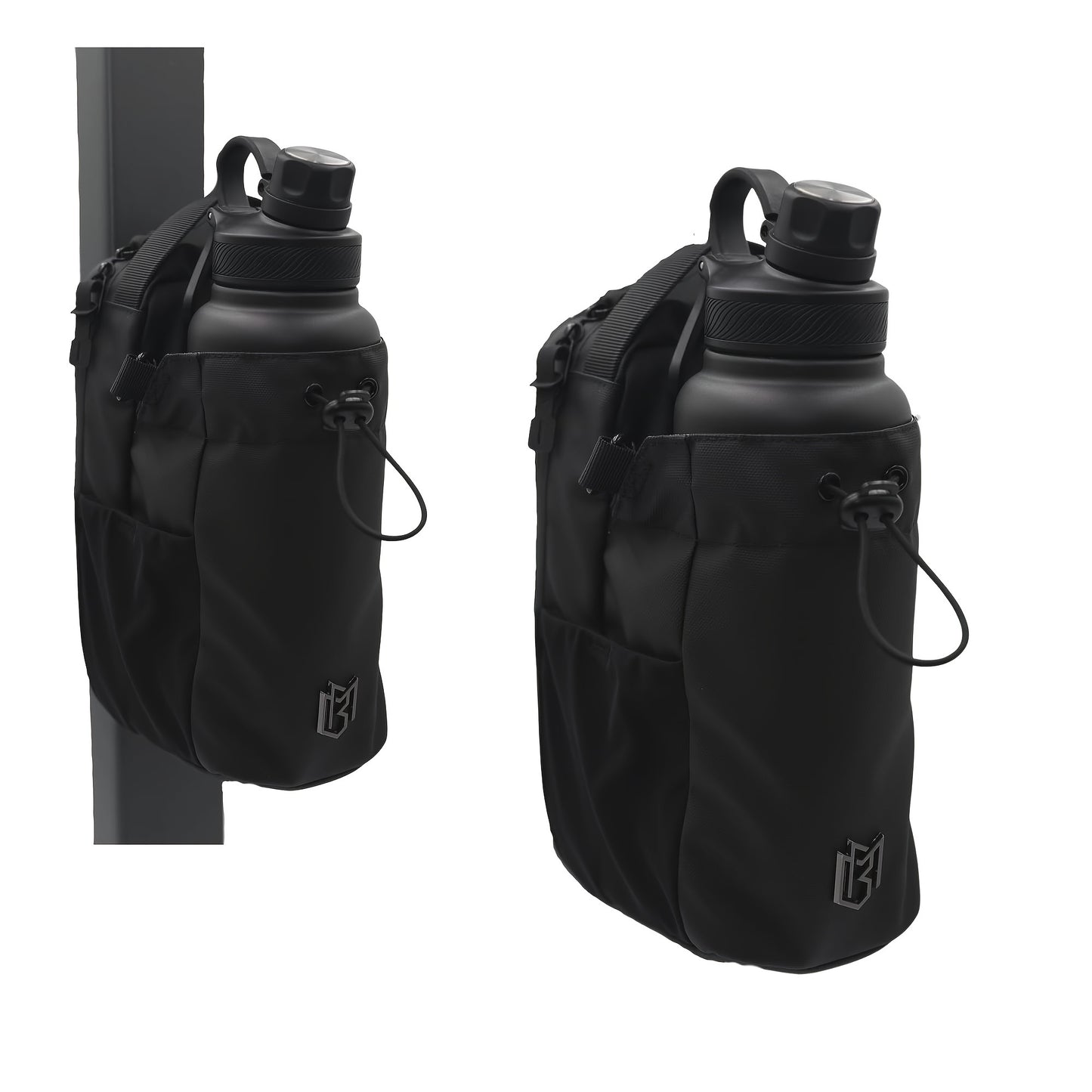 Magnetic Gym Bag And Water Bottle Holder with Shoulder Strap