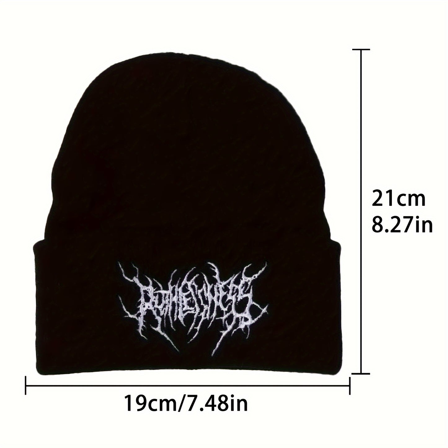 Embroidered Knit Beanie