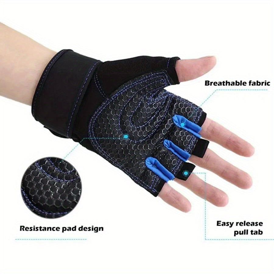 Half Finger Gym Gloves for Men & Women