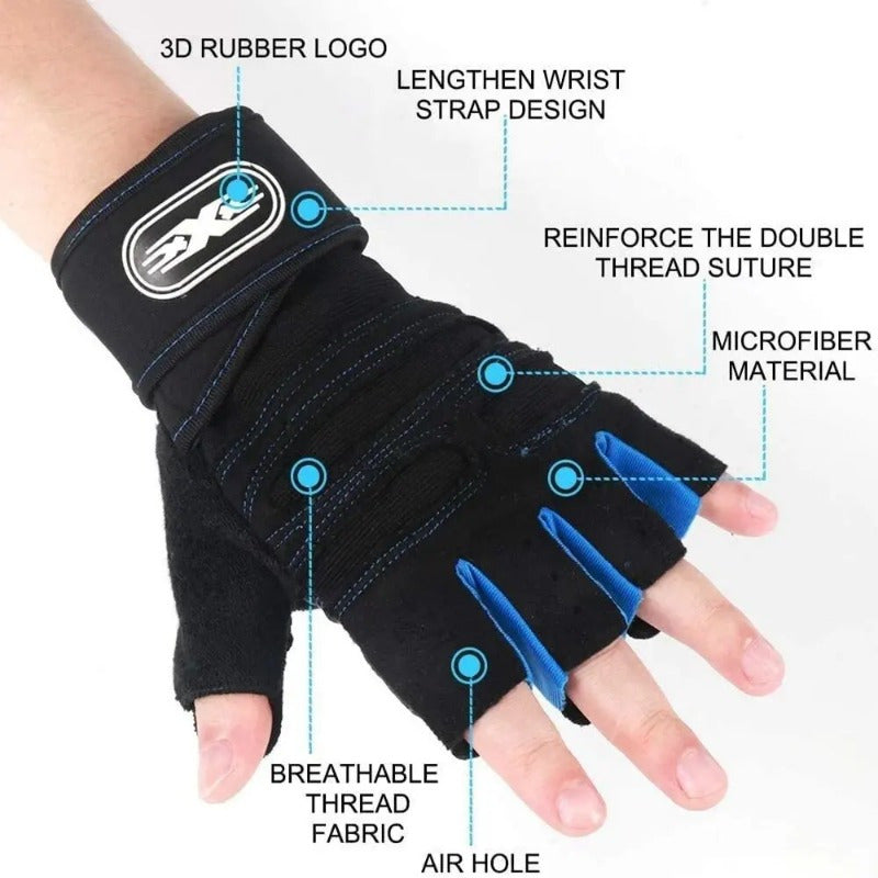 Half Finger Gym Gloves for Men & Women