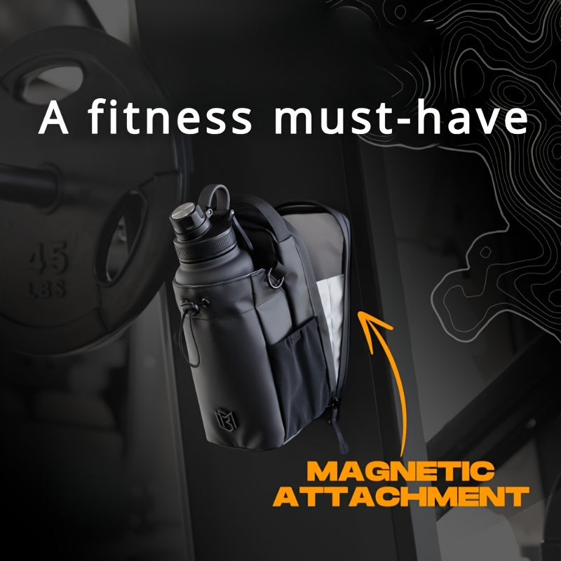 Magnetic Gym Bag And Water Bottle Holder with Shoulder Strap