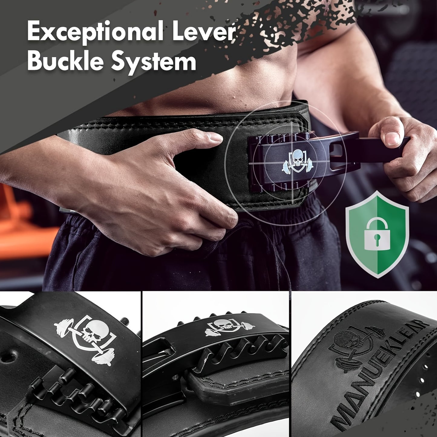 MANUEKLEAR Weightlifting and powerlifting Belt