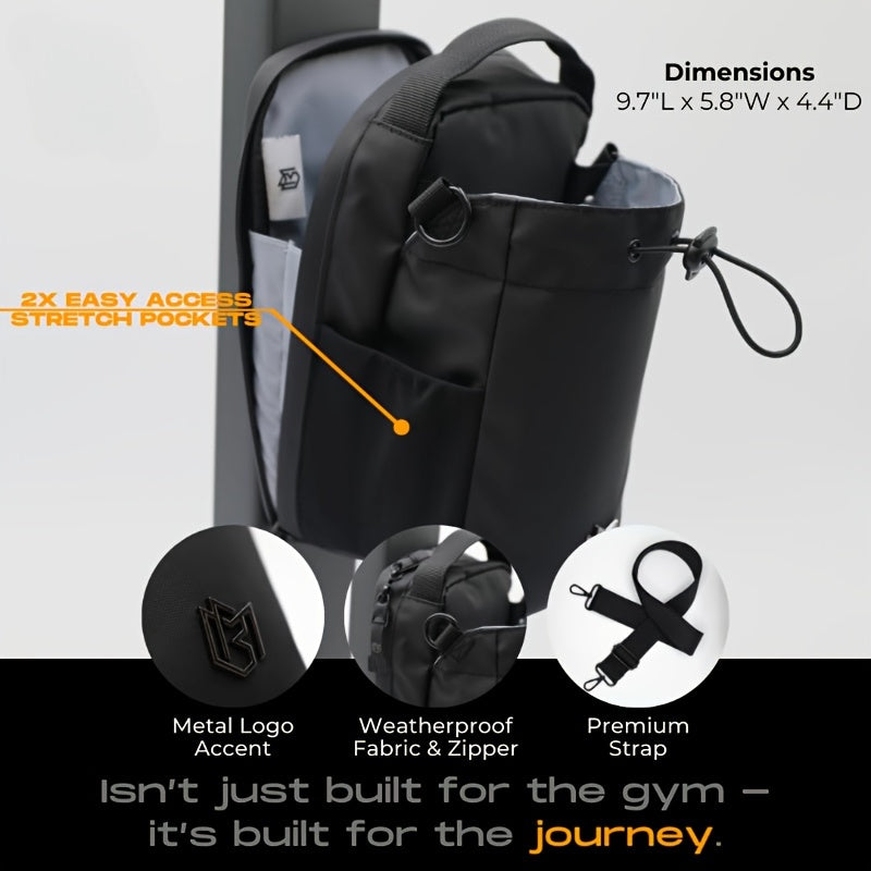 Magnetic Gym Bag And Water Bottle Holder with Shoulder Strap